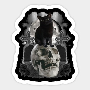 Grave Cat Sticker